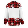 Women's Fashion Casual Long Sleeve Printed Zipper Turtleneck Drop Shoulder Sweatshirt Top