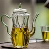 250 мл Имитация стиля династии Сун Жаропрочный стеклянный чайник с ручкой Заварочный чайник для цветочного чая Набор для чая Кунг-фу Чайник