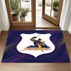 Melbourne Storm Design Crystal Velvet Rug Soft Decorative Mat for Bedroom Entrance