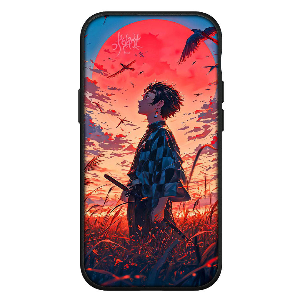 For Samsung Galaxy S24 S23 iPhone 16 15 14 Xiaomi Redmi Note 13 12 11 8 Plus 9 Pro Max X XR Phone Case Kamado Tanjirou Demon Slayer Kamado OPPO Huawei