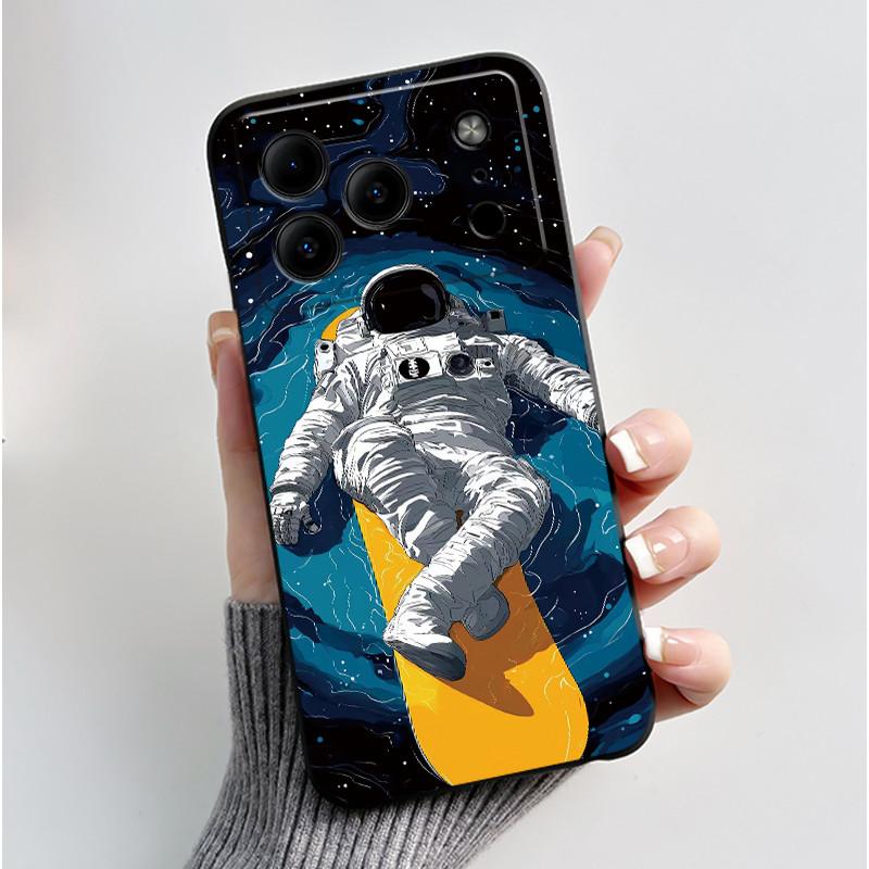 Для Doogee Note56 Чехол Для Doogee Note 56 Чехол для телефона Эстетичный Роскошный Милый Крутой Мальчик Девочка Черный Матовый Мягкий силикон Задняя крышка