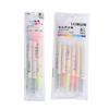 1 Pack Stationery Double Writing Creativity Multicolor Dual-ended Cute Art Marker Graffiti Highlighter