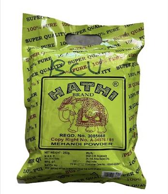 Мехенди: натуральная хна (250 г), Mehandi Powder,  Hathi