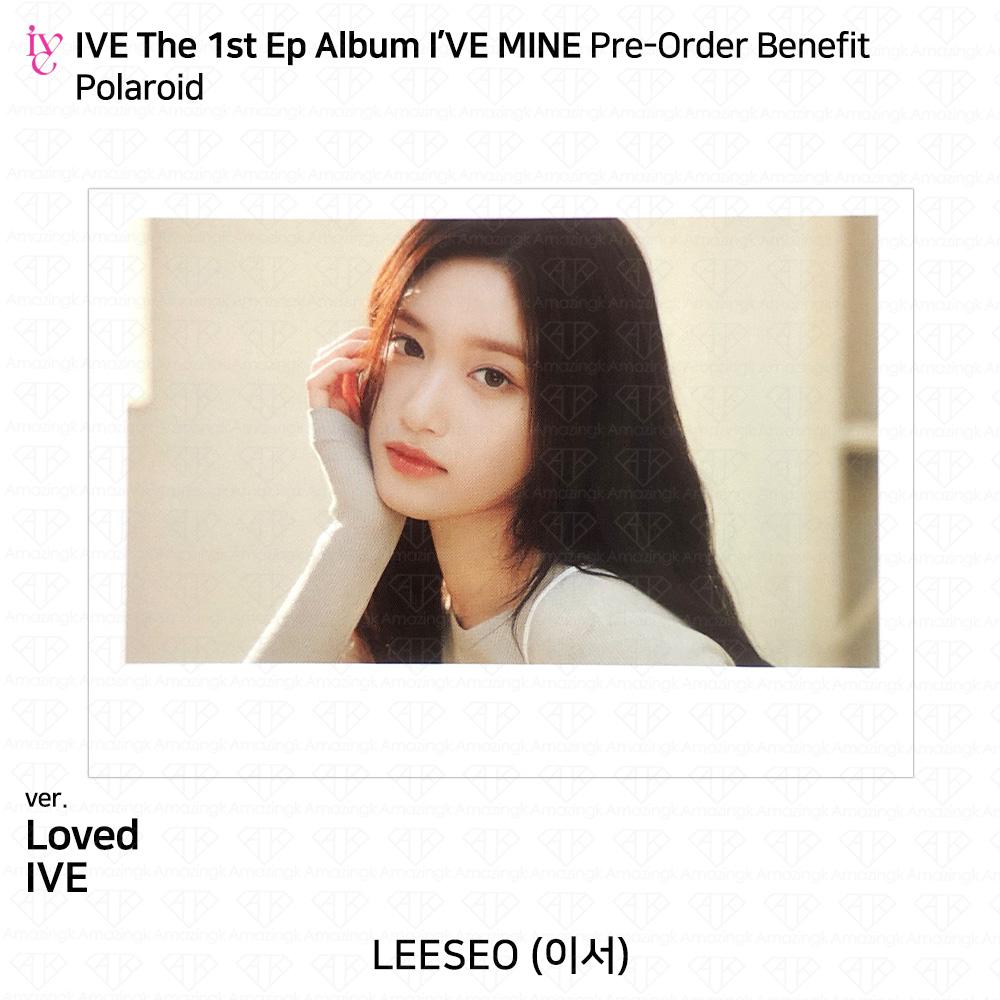 IVE Официальное фото первого EP I'VE MINE, стикер Polaroid, сложенный постер KPOP