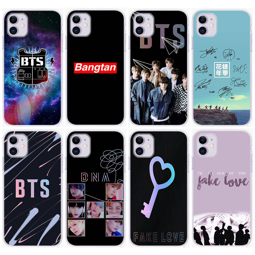 Чехол BT10 BTS Bangtan Boys для Samsung A04 A14 A23 A34 A54 M23 M33 M52 M53 Realme 10 9 C30S C35 C55 VIVO Y02S Y21 Y33S Y51 X80 Pro Прозрачный чехол