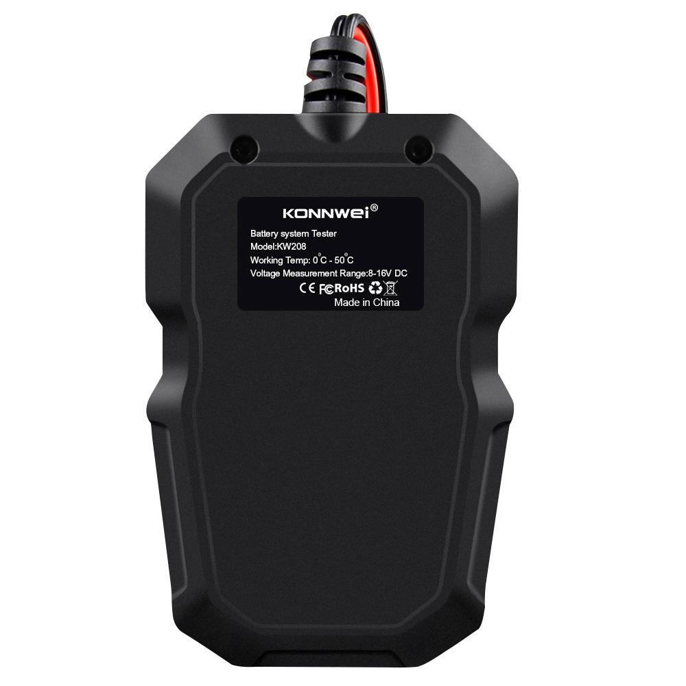 6V 12V Battery Tester Car Battery Tester Battery Health Analysis Fast Accuracy Testing Integrates Starter Detection