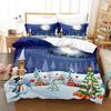 Christmas Cartoon Animation Digital Printing Bedding Four-Piece Set