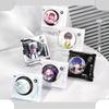 Rotating CD Record Acrylic Badge Ornaments for Anime Character 65mm Badge Pin Display Protective Case Creative Figurines 2025