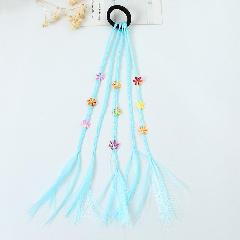 1 шт. Новый милый детский плетеный парик-хвост, повязка на голову, резинки для волос, аксессуары для волос, украшение для волос