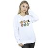 Disney Womens/Ladies Mickey Mouse And Friends Faces Sweatshirt