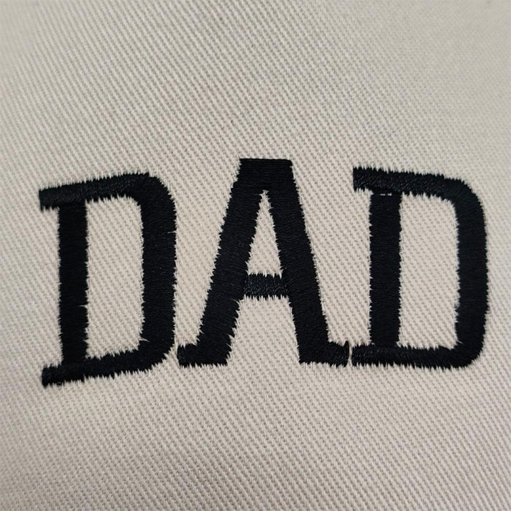 2pcs/set Letter Embroidered Mom Dad Baseball Cap Two-Tone Couple Cap Baseball Hats For Man Women