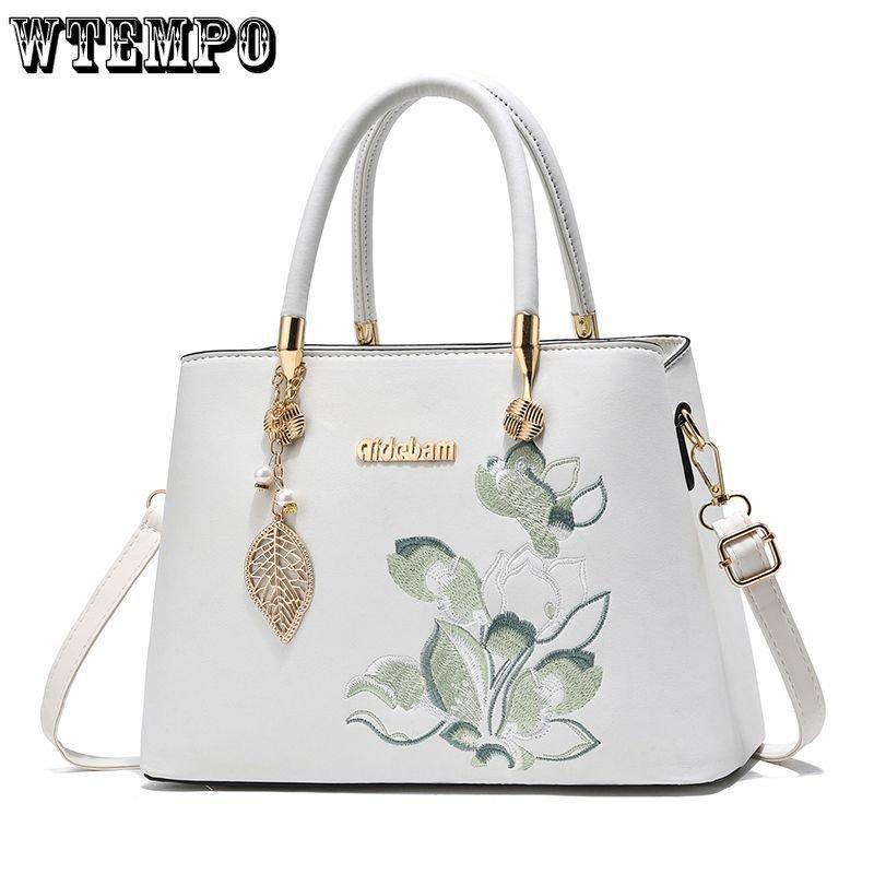 Сумка для мамы, темпераментная сумка для пожилых людей, модная сумка большой емкости с вышивкой