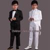 Kids' Black Tailcoat Jazz Suit for Performances and Competitions