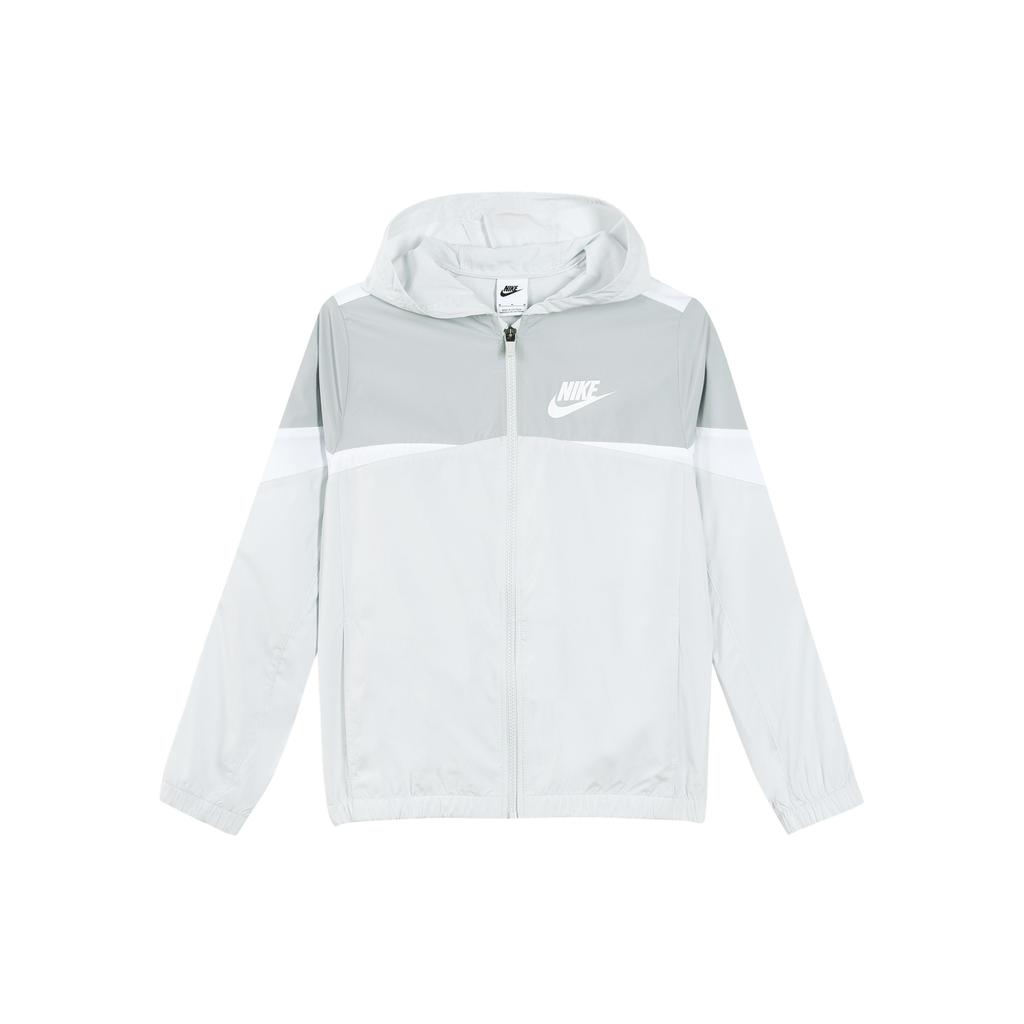 Nike Спортивная повседневная куртка с капюшоном и защитой от солнца, серая куртка унисекс DR1886-025