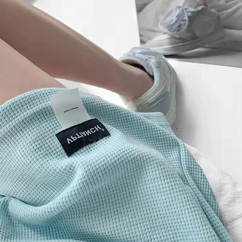 Женские шорты без карманов, спортивные шорты с высокой талией, повседневные штаны с эластичной резинкой на талии, однотонная домашняя одежда