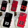 Basketball Number 23 For Samsung Galaxy M55 M15 M13 M33 M53 M20 M30s M31s M12 M32 M52 M11 M51 M14 M34 M54 Case