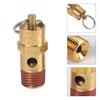 New 1/4\" NPT 125 PSI Air Compressor Safety Relief Pressure Valve Tank OUT Off Brass Safety Valve Air Compressor Check Valve