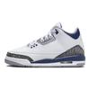 Air Jordan 3 Retro GS Midnight Navy Детские кроссовки Белый цементно-серый Черный DM0967-140
