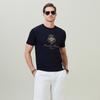 Men's Knitted Round Neck Short-sleeved T-shirt