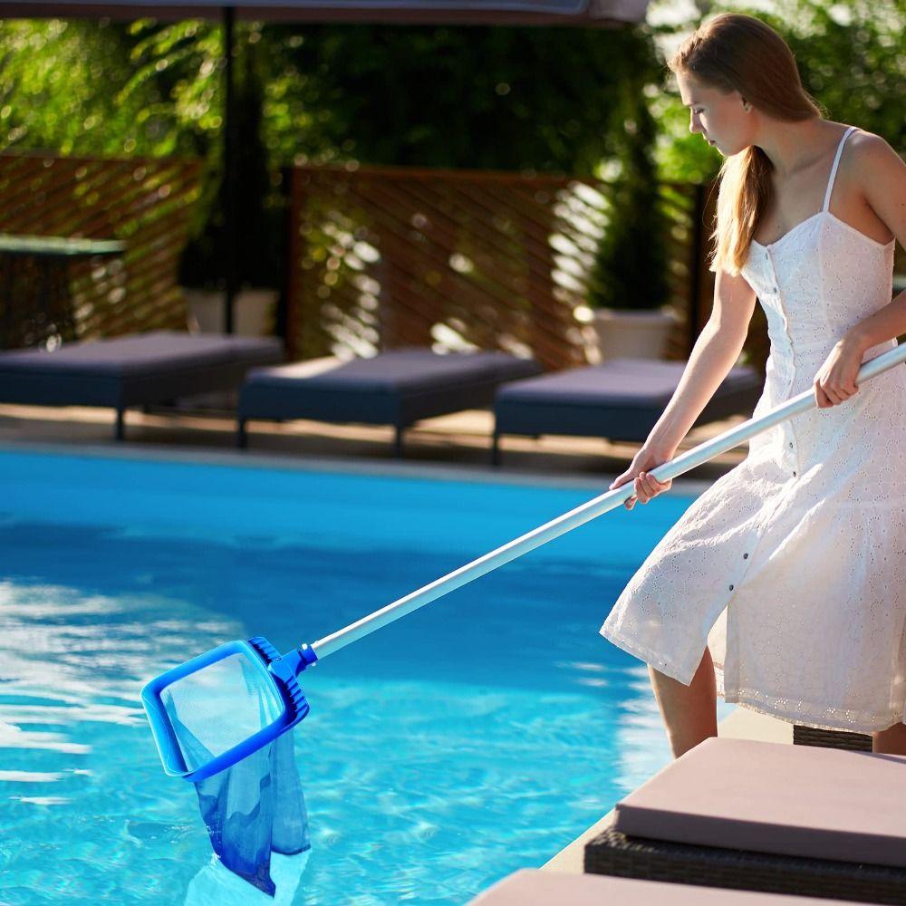 Большая емкость для бассейна сетка без шеста с мелкой сеткой для сбора мусора из листьев