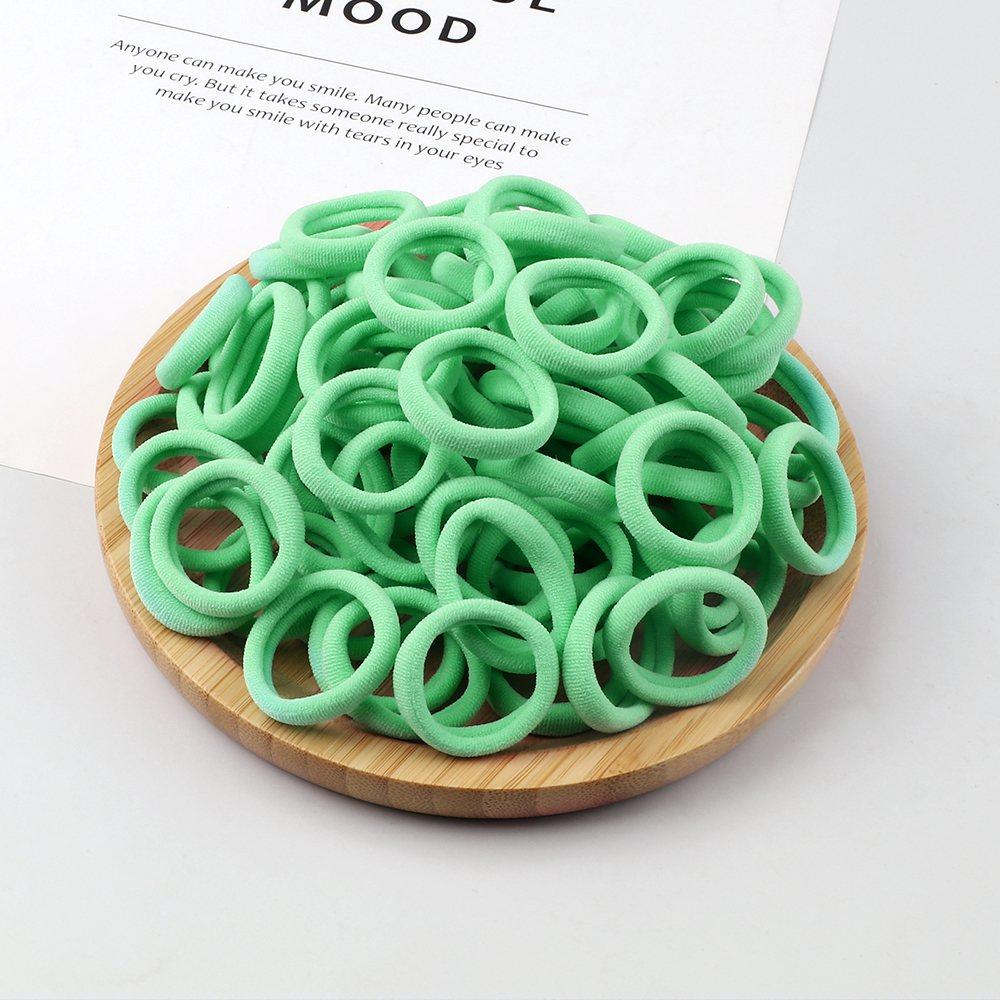 20/30/50/100/200pcs Colorful Hairband Black Grey Rubber Band Nylon Hair Elastic Ponytail Hairstyle Scrunchies Hair Accessories