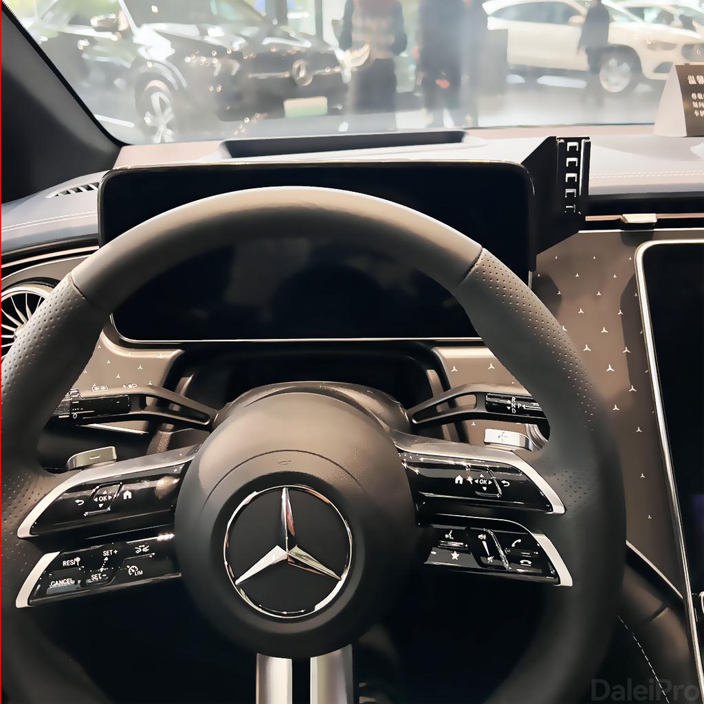 CRF1 For Mercedes-Benz EQE 350 2023-2026 Car Phone Holder Screen Fixed Clip Wireless Charger Custom-fit Phone Screen Base Accessories