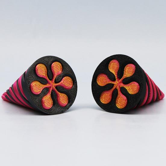 3 шт./набор 3D-печатных спиральных конусов, невозможных пирамид, проходных скульптур, спиральных цилиндров, фигурок, снятия стресса, тревожности, обучающих игрушек-пирамид