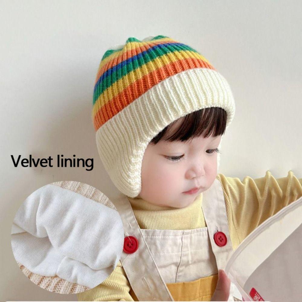 Knitted Knitted Hat Cute Pullover Hat Fashion Ear Protection Cap