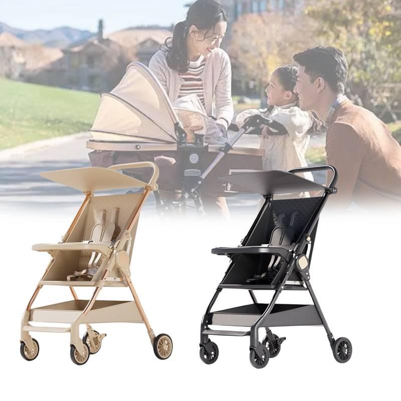 Versatile Collapsible Pocket Stroller Easy To Use Lightweight Child Carrier In Two Colors