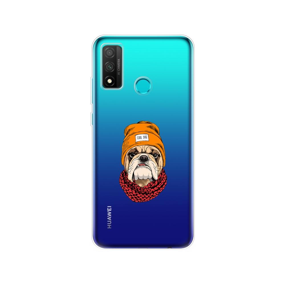 Чехол для Huawei P smart 2020, мягкий силиконовый чехол из ТПУ на заднюю панель телефона PSmart 2020 POT-LX1A, 6,21 дюйма, защитный чехол-бампер, чехол