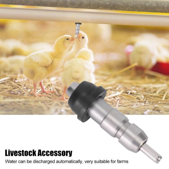 10 шт. автоматическая кормушка для цыплят из нержавеющей стали, соска, поилка, оборудование для скота, аксессуары