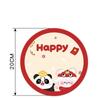 GIMIRO Mouse Pad Panda Printing Round Mouse Mats 20cm X 20cm