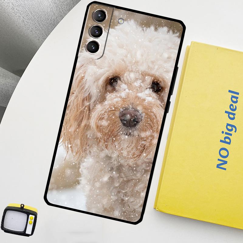 Cute Cockapoo Dog Phone Case For Samsung Galaxy S25 S26 Ultra S21 S22 S23 S24 Ultra S10 S20 Plus S25 FE Cover