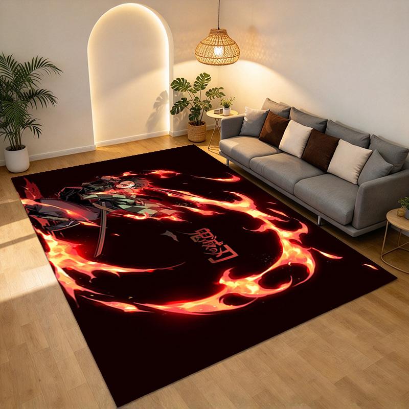 Demon Slayer Living Room Nonslip Area Rug Soft Carpet For Bedroom Game Playroom Sofa Office Home Decor Doormat Christmas Gift C9291698