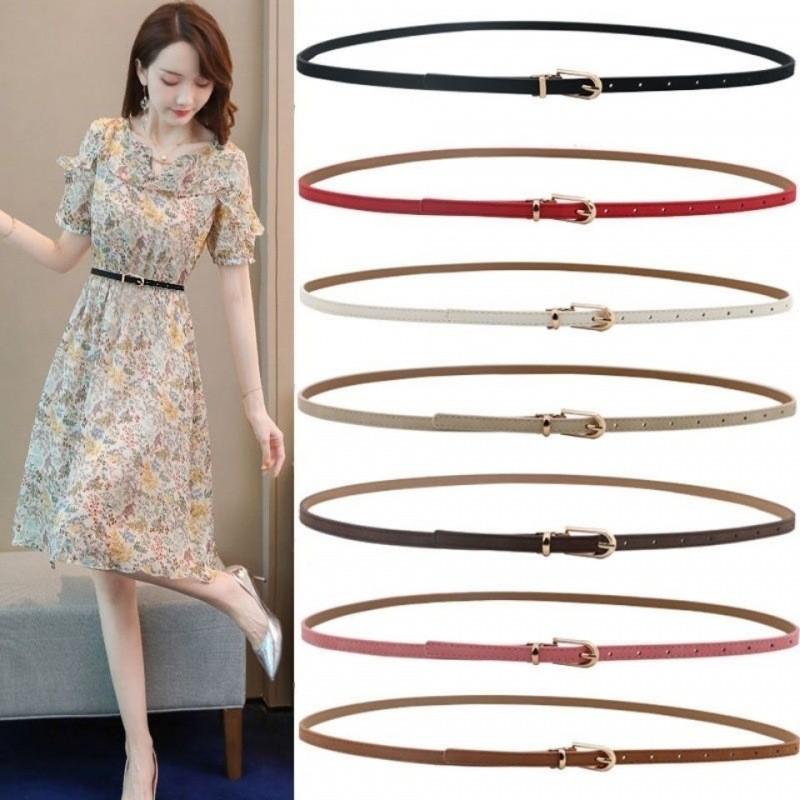 Chic Black Pu Buckle Belt For Women Perfect For Jeans Skirts And Fashionable Outfits