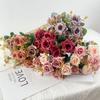 7 Hair Cloth Rich Rose Simulation Flower Living Room Dining Table Wedding Photography Props Decoration