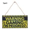 Boys Girls Game Ornaments Gaming Room Sign Wood Plaque I'm Gamer Do Not Disturb Hanging Pendant