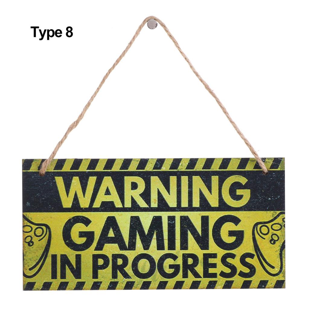 Boys Girls Game Ornaments Gaming Room Sign Wood Plaque I'm Gamer Do Not Disturb Hanging Pendant