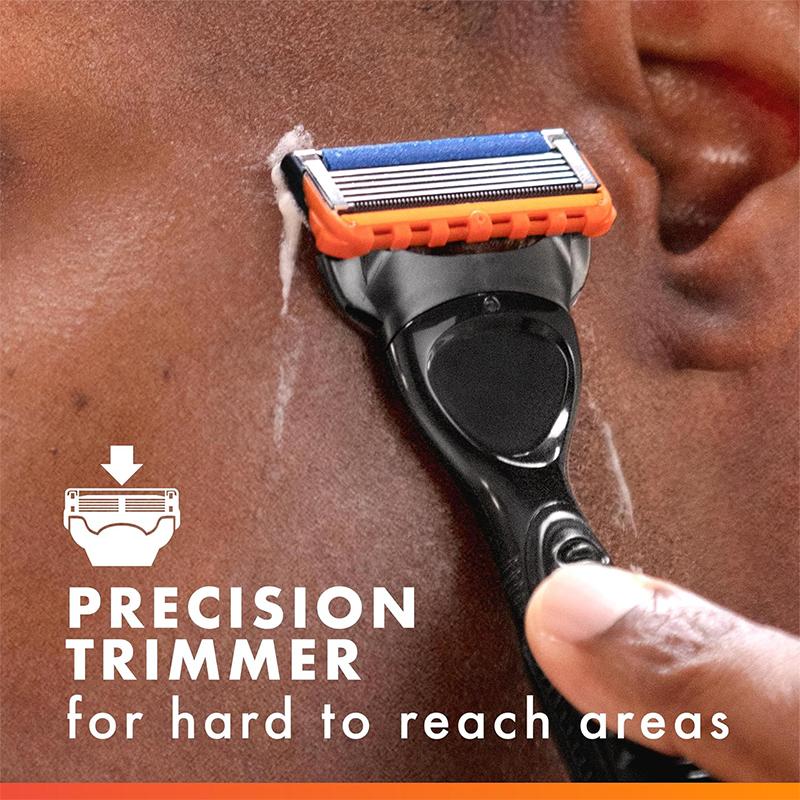 Gillette Бритва Fusion 5 с питанием, 5-лезвийная система с алмазоподобным покрытием для остроты и долговечности
