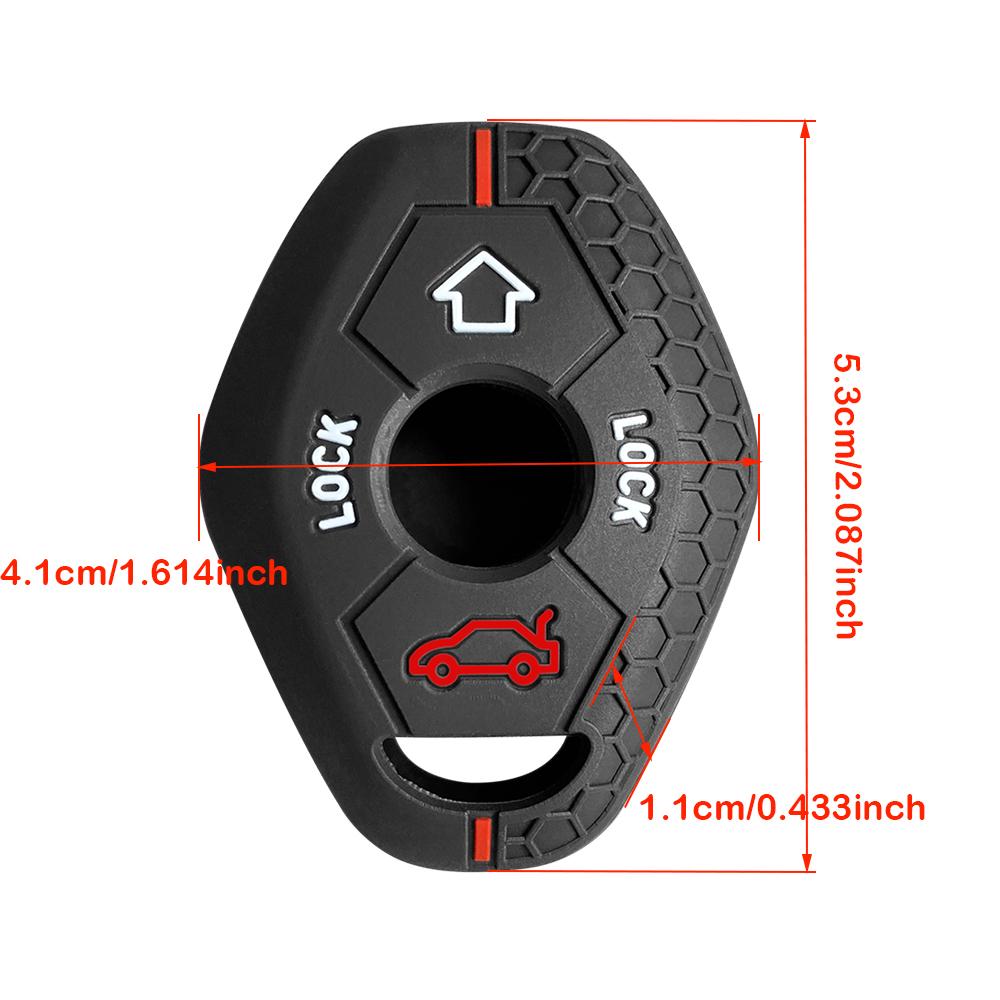 Silicone Key Cover Remote Case Shell for BMW E63 X5 E53 X3 F83 E46 E39 E38 E60 E61 E64 Series 3 5 7 330i Z3 Z4 E85 E86 M5 325i