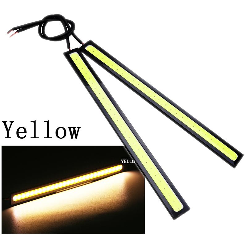 2 шт. 17 см COB DRL LED DC 12 В 6000 К водонепроницаемые дневные ходовые огни автомобильная полоса света COB противотуманная фара для автомобиля светодиодная лампа DRL