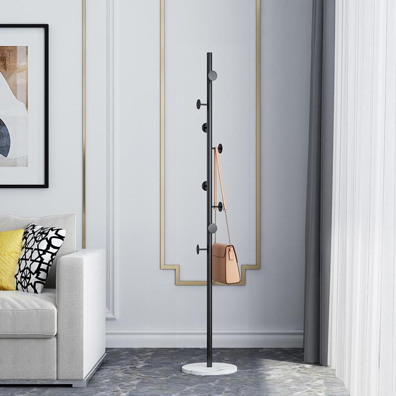 Легкая роскошная вешалка для одежды, вертикальная вешалка для одежды, напольная вешалка для одежды для спальни, дома, вешалка для одежды из металла, не занимает места для хранения