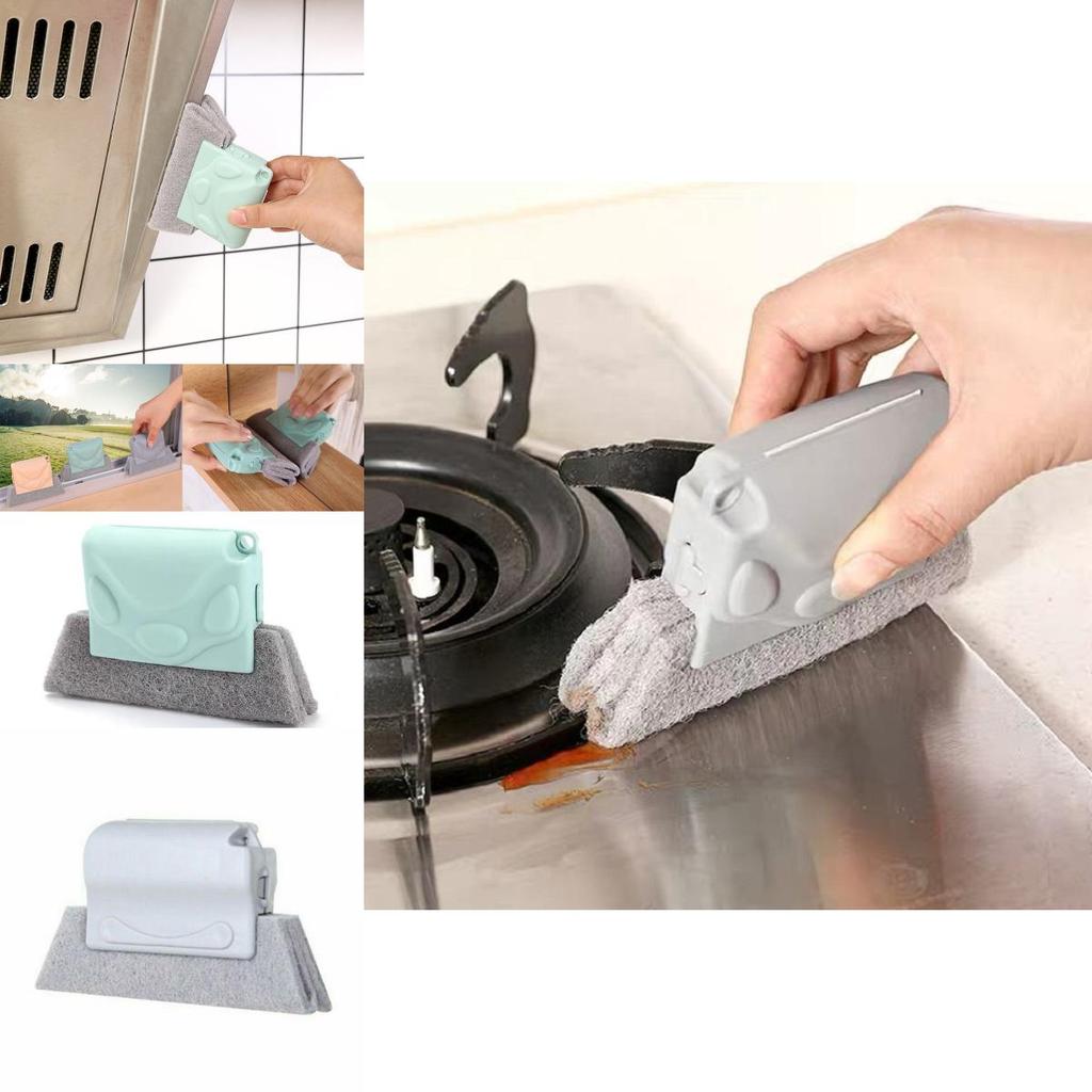 Eco-friendly Window Door Track Cleaning Brush With Durable Scouring Pad For Efficient Dust Removal