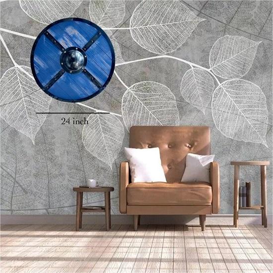 60,96 см Средневековый щит викингов, деревянный щит, щит Вальхаллы с изображением ворона, копия щита викингов, щит средневекового воина