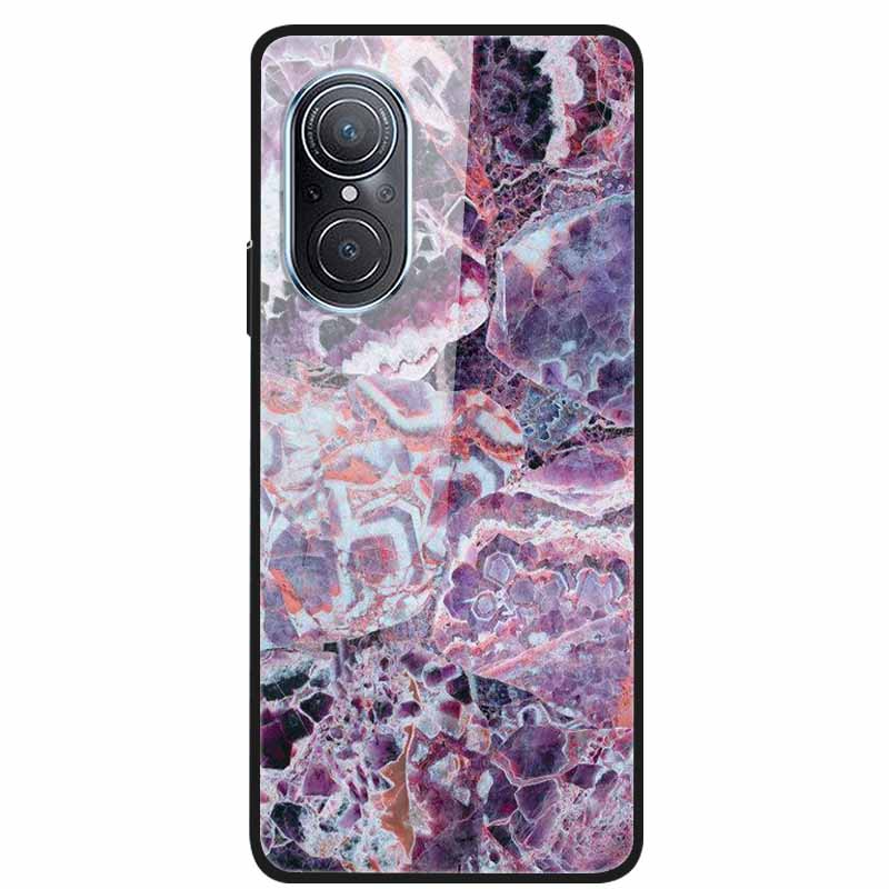 Чехол для Huawei Nova 9 10 Мраморное закаленное стекло Задняя крышка Жесткая для Huawei Nova9 10 SE Чехол Nova10 Ударопрочный Funda Coque