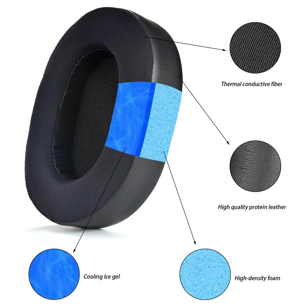 Качественные амбушюры для наушников для гарнитуры Razer BlackShark V2 Pro 2023. Амбушюры из пены с эффектом памяти плотно прилегают. Подушечки для ушей.