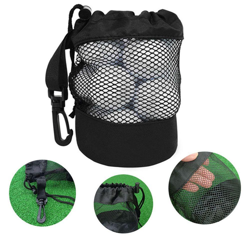 Tennis Carrying Waist Pack Nylon Mesh Net Bag Storage Bag Golf Pouch Golf Ball Pouch Golf Ball Bag