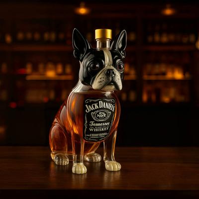 Декантер для виски с изображением животного Бостон-терьер AnimalWhiskeyBottle