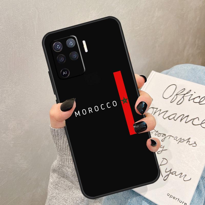 Morocco Flag Coat Of Arms Case For Oppo A40 A60 A80 A78 A38 A18 A98 A58 A96 A76 A16 A94 A74 A54 A15 A17 A57 A77 A5 Pro