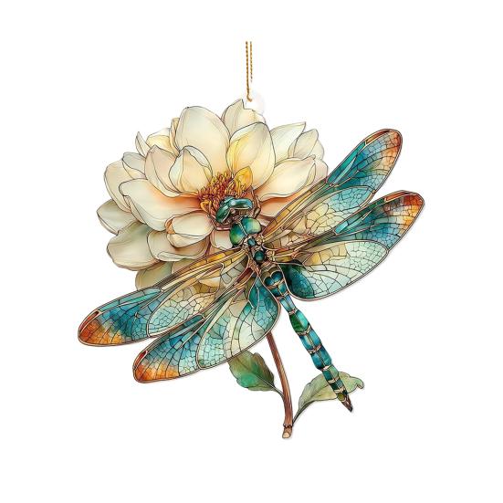 Плоские акриловые подвески-животные, разноцветные ловцы солнца, украшения для подвешивания на окно, на елку, декор для сада, ручной работы, подарок для любителей бабочек